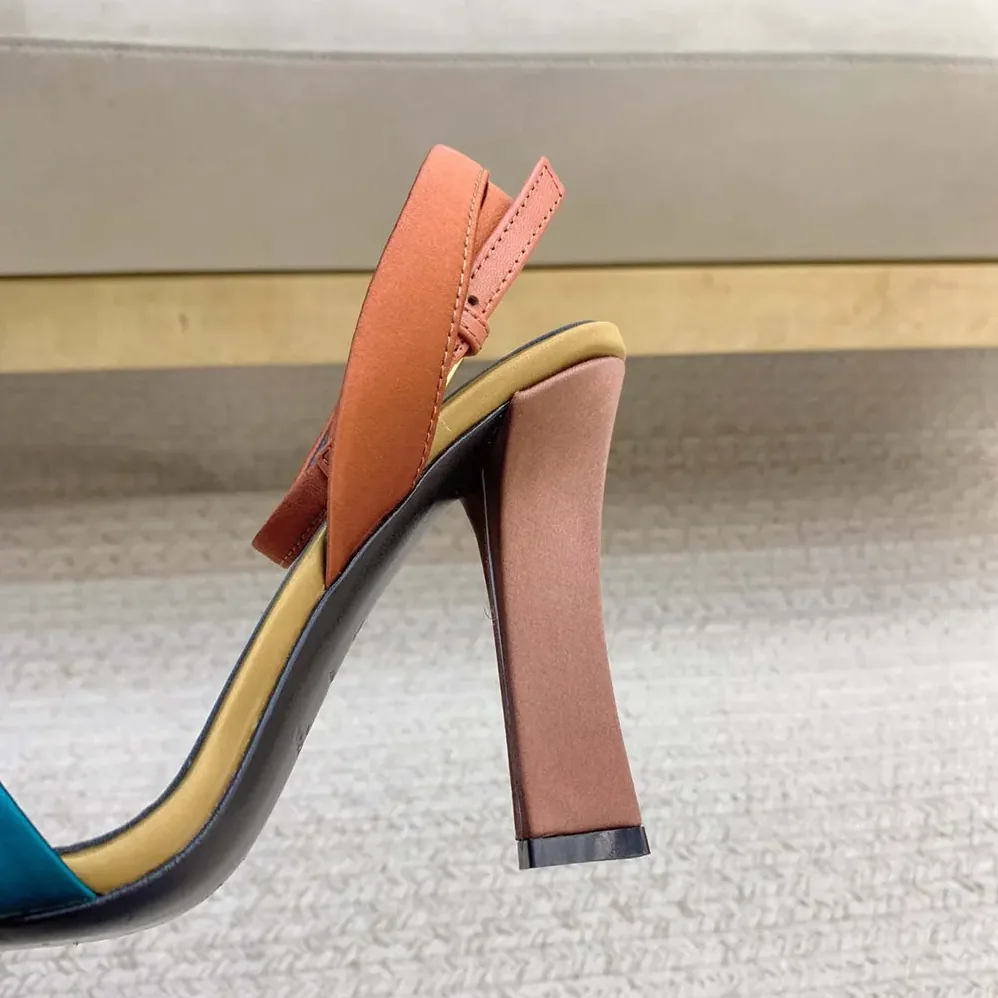 Saint Laurent YSL Dominique Sandals in Satin Crepe for Women Saint Laurent YSL Dominique Sandals in Satin Crepe for Women