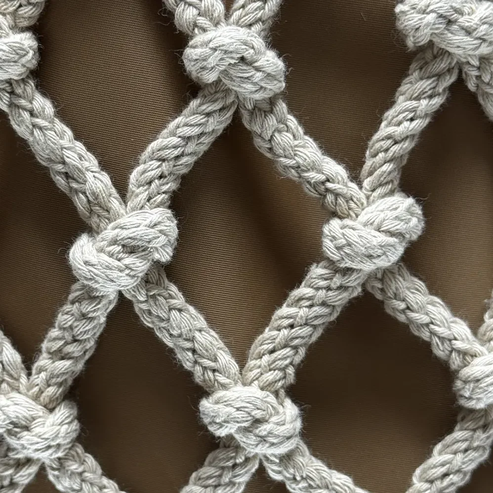 Prada Cotton Cord Macramé Tote Bag for Unisex in Brown