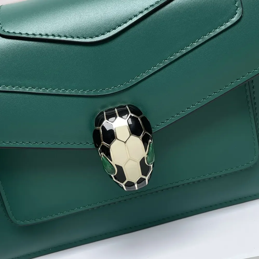 Bvlgari Mini Serpenti Forever East-West Shoulder Bag for Women in Green Bvlgari Mini Serpenti Forever East-West Shoulder Bag for Women in Green