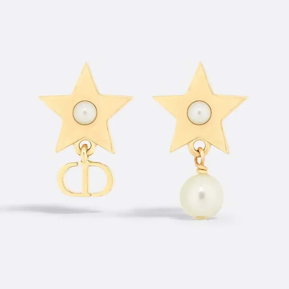 Dior Lucky Dior Earrings Gold for Women in Finish Metal