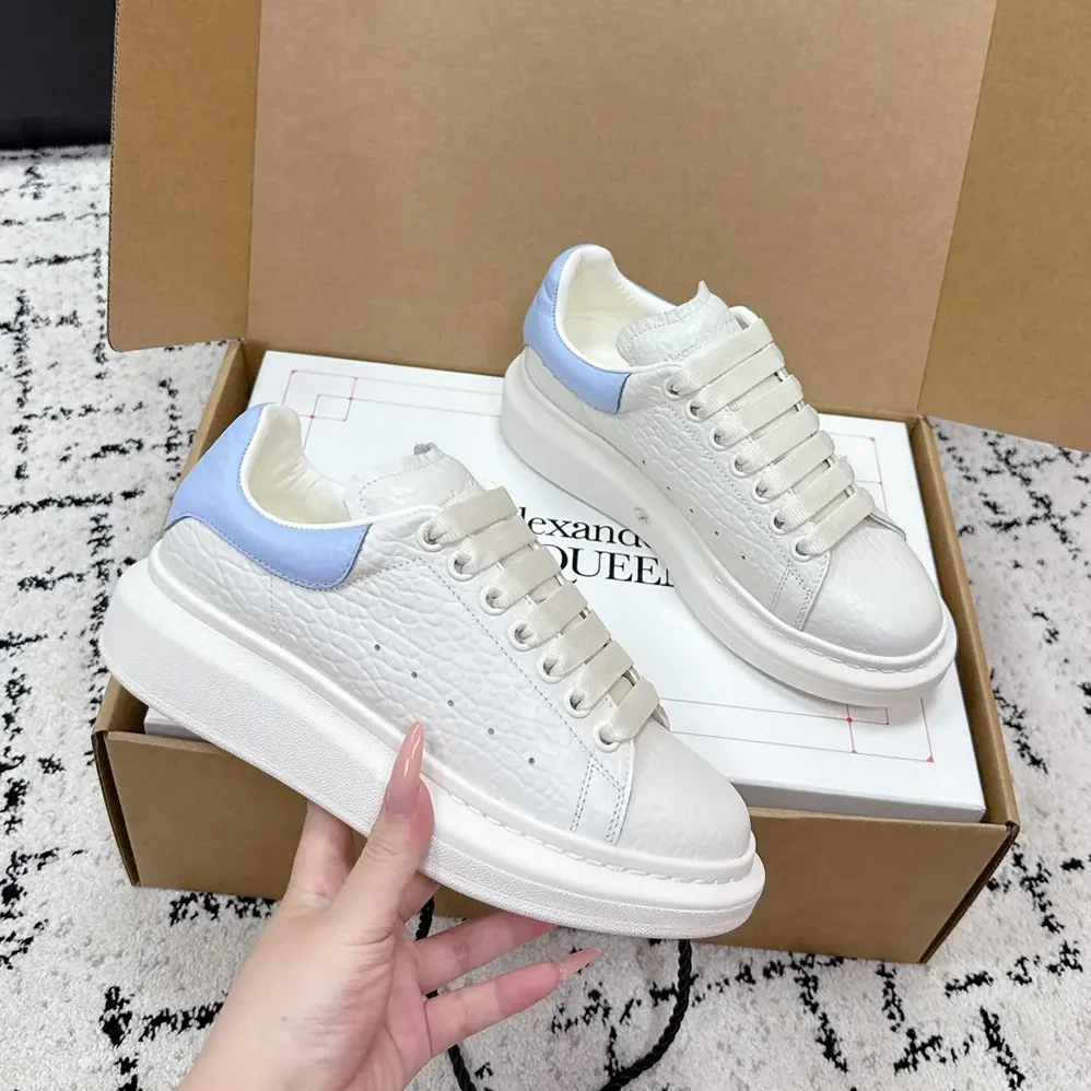 Alexander Mcqueen Oversized Sneaker in Off White for Unisex in Light Blue