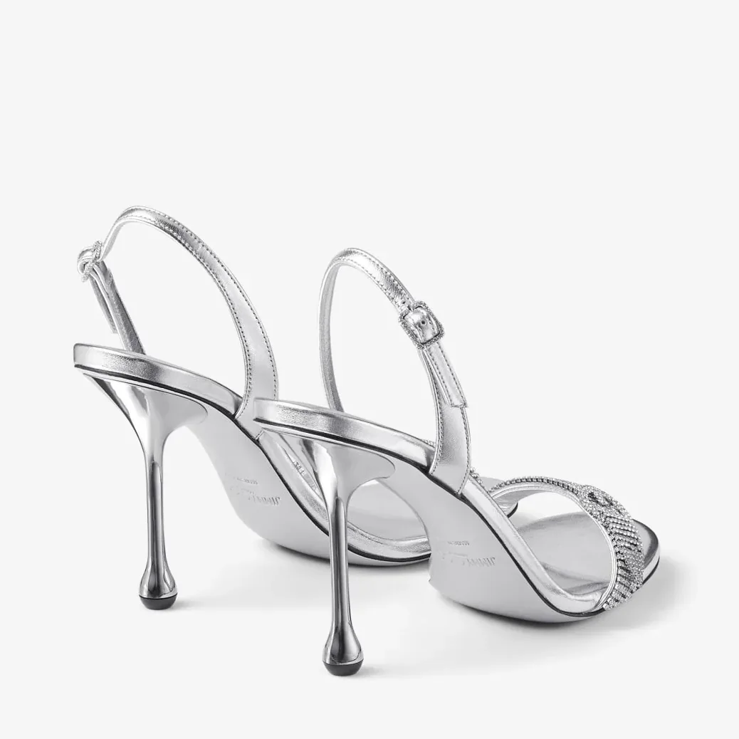 Jimmy Choo Tabatha 95 Silver/Crystal TABATHA95ECM