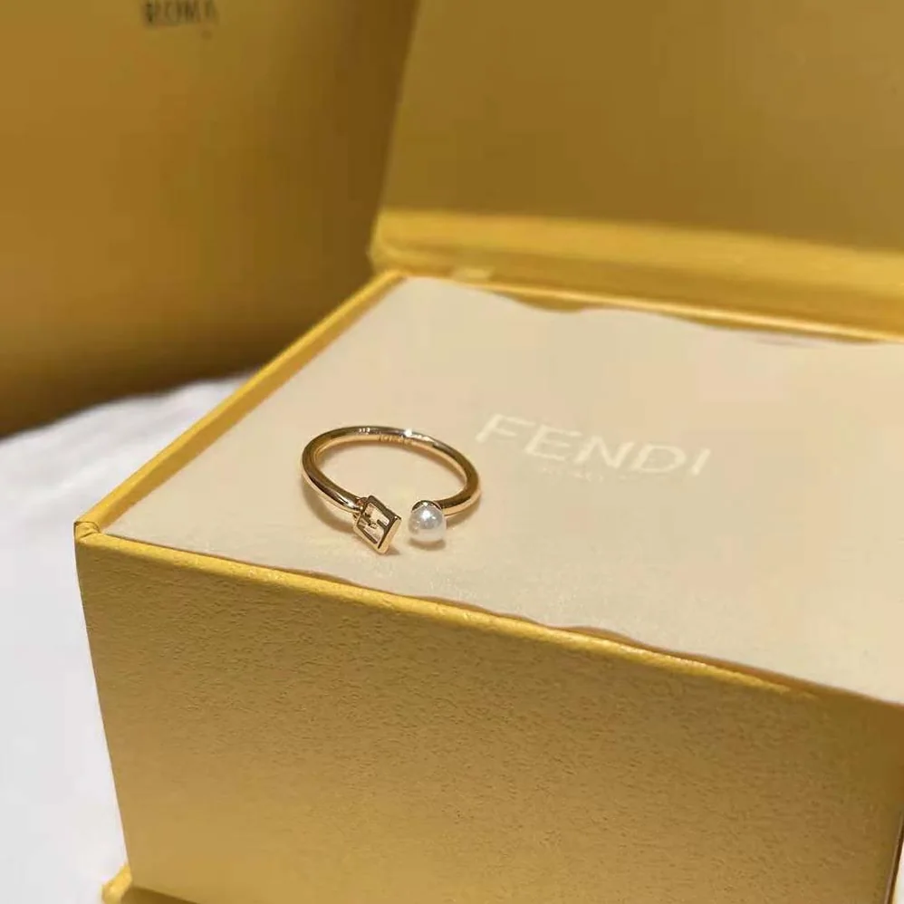 Fendi Baguette Ring Gold for Women in Colored