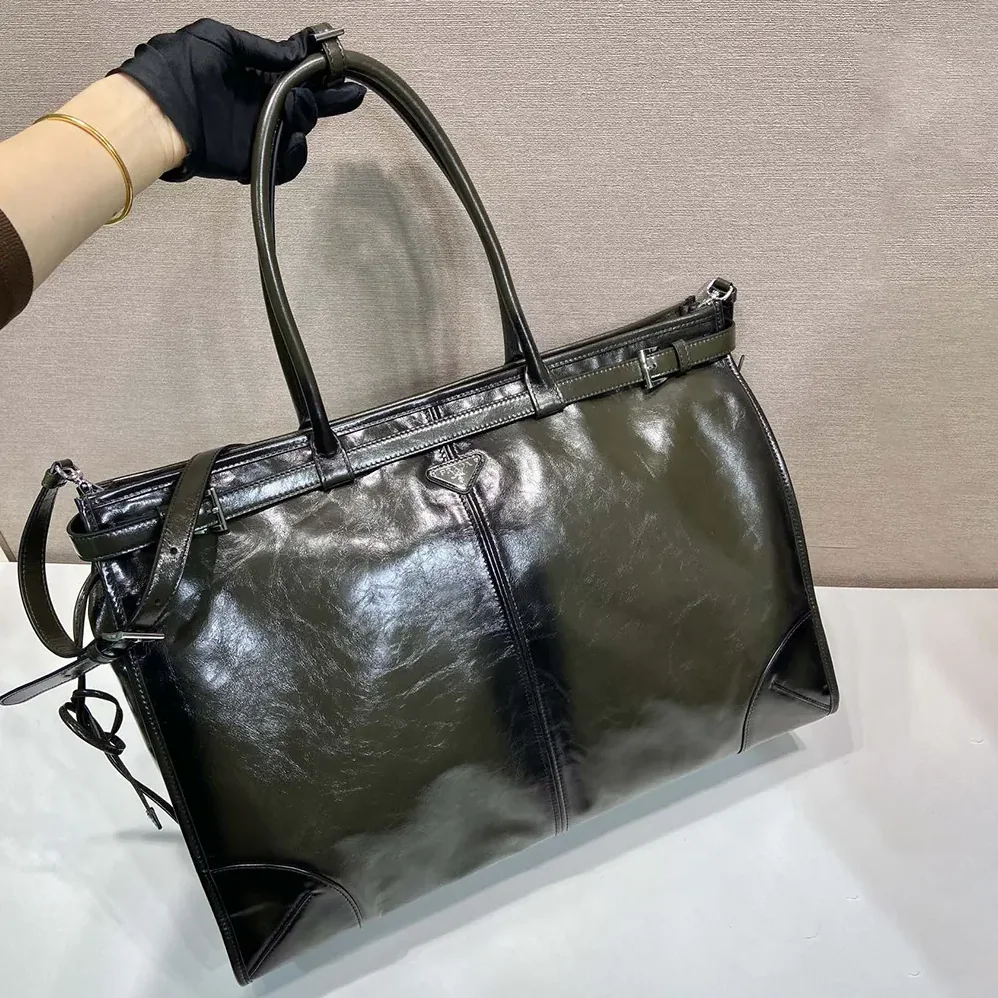 Prada Bonnie Leather Tote Bag for Unisex