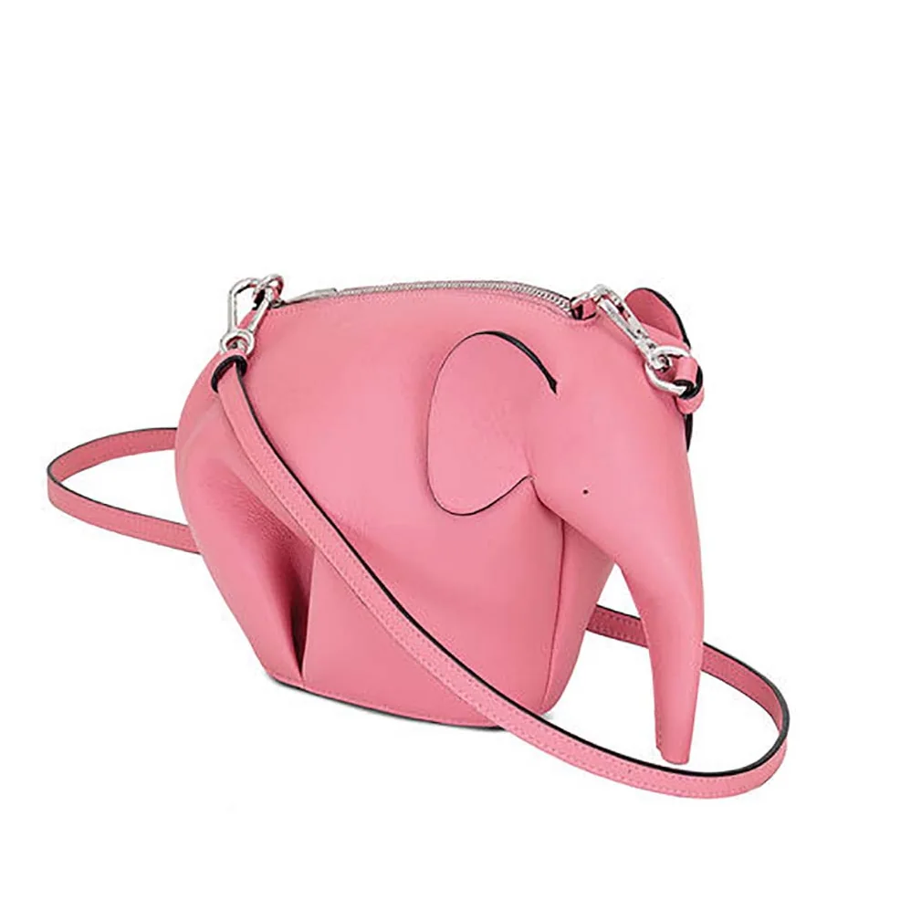 Loewe Elephant Mini Bag in Calfskin for Women in Pink Loewe Elephant Mini Bag in Calfskin for Women in Pink