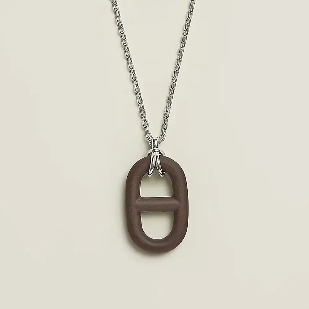 Hermes Chaine D Ancre Vulcanium Necklace for Unisex