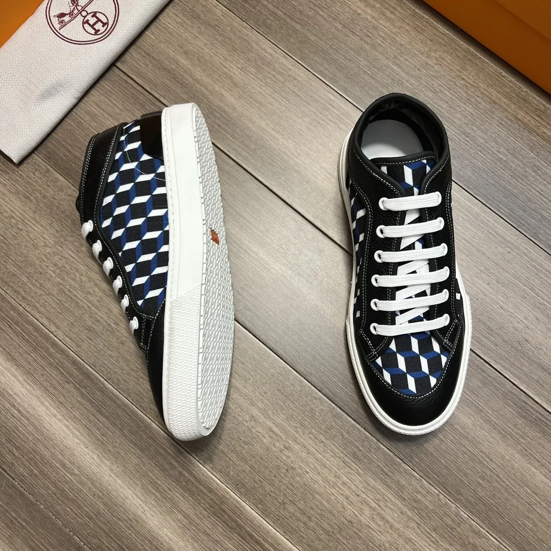 Hermes Enjoy Sneaker Black And Blue