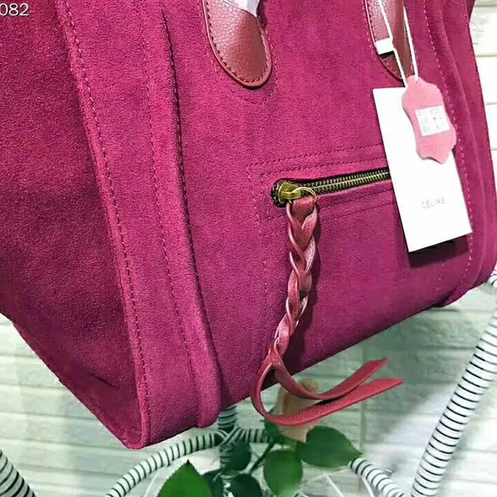 Celine Medium Luggage Phantom Bag in Baby Calfskin Leather in Purple Celine Medium Luggage Phantom Bag in Baby Calfskin Leather in Purple