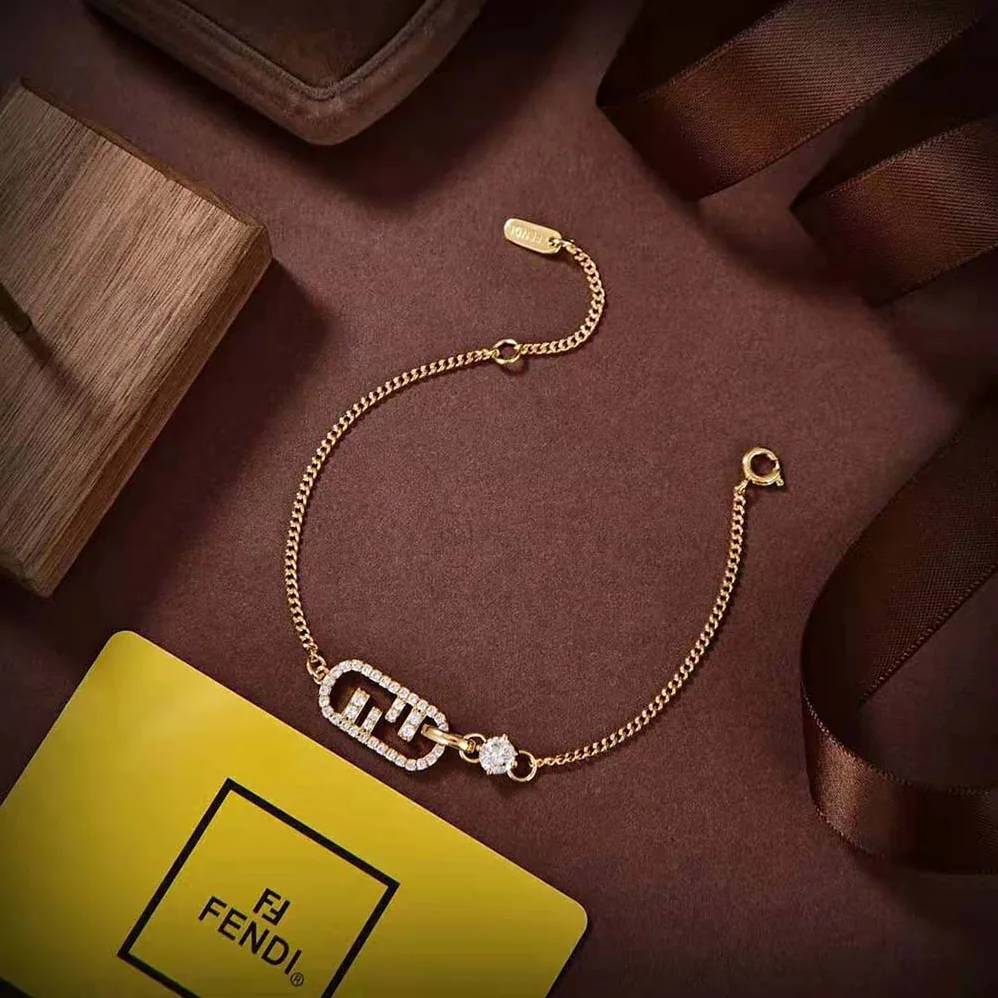 Fendi O'Lock Bracelet Gold for Women in Colored