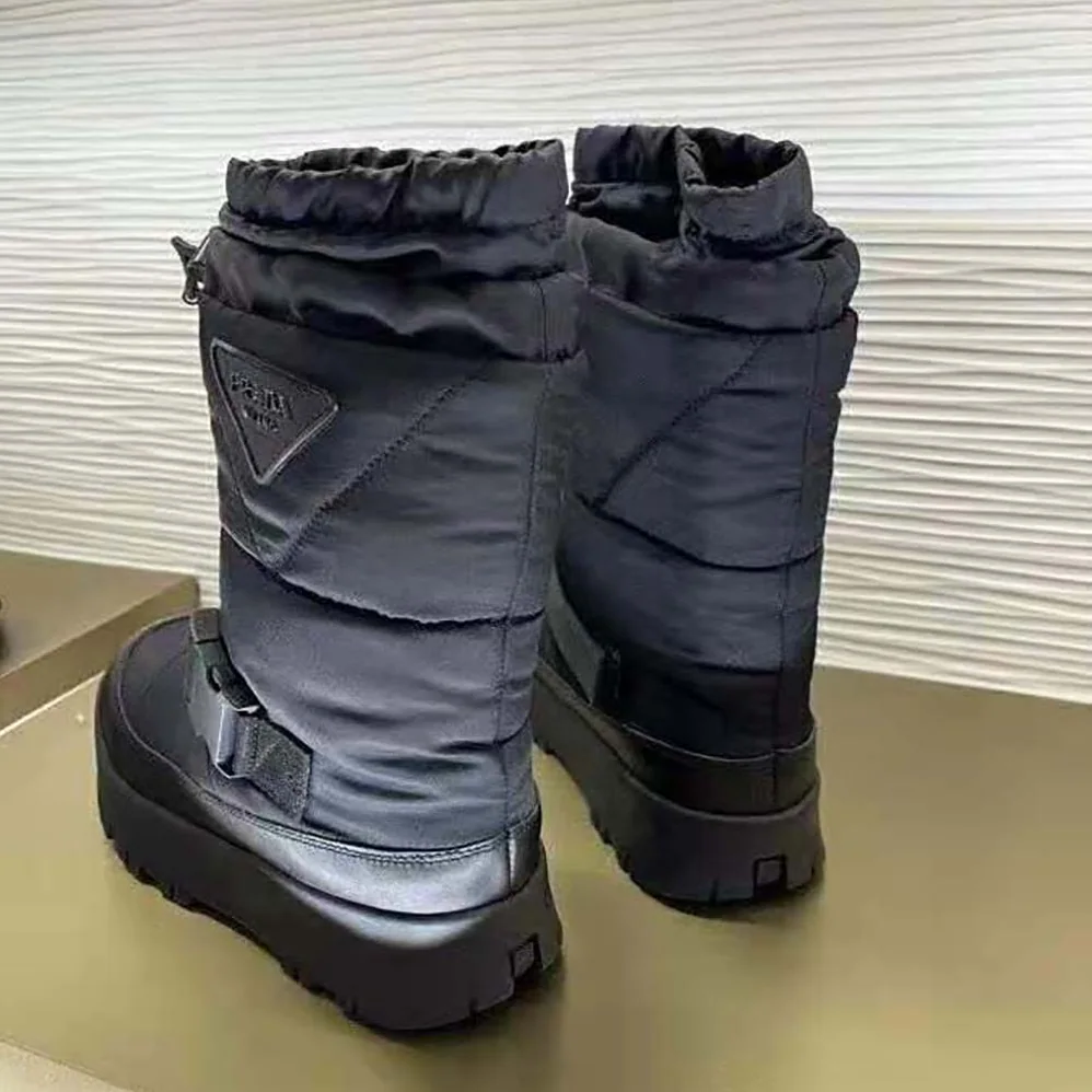 Prada Nylon Gabardine Booties for Women in Black Prada Nylon Gabardine Booties for Women in Black