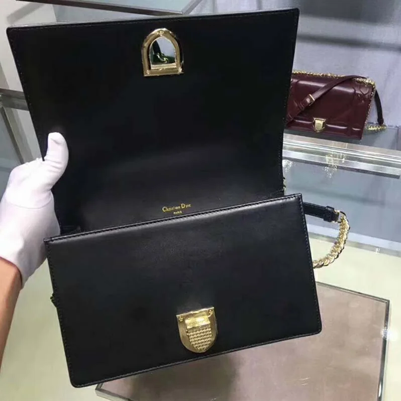 Dior Diorama Lambskin Bag for Women in Black