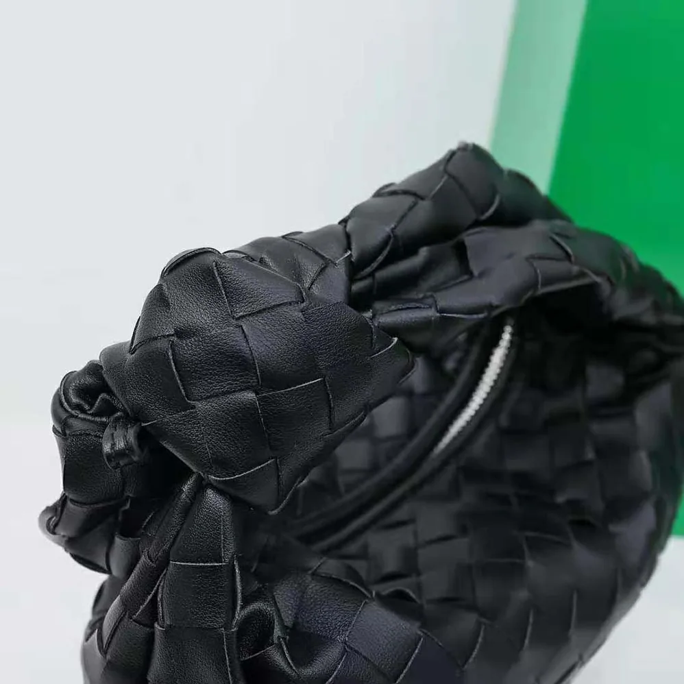 Bottega Veneta Mini Jodie in Lambskin Leather for Women in Black Bottega Veneta Mini Jodie in Lambskin Leather for Women in Black