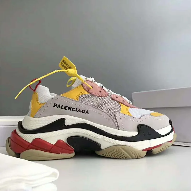 Balenciaga Shoes Triple S Trainers 10mm Heel for Unisex in Pink Balenciaga Shoes Triple S Trainers 10mm Heel for Unisex in Pink