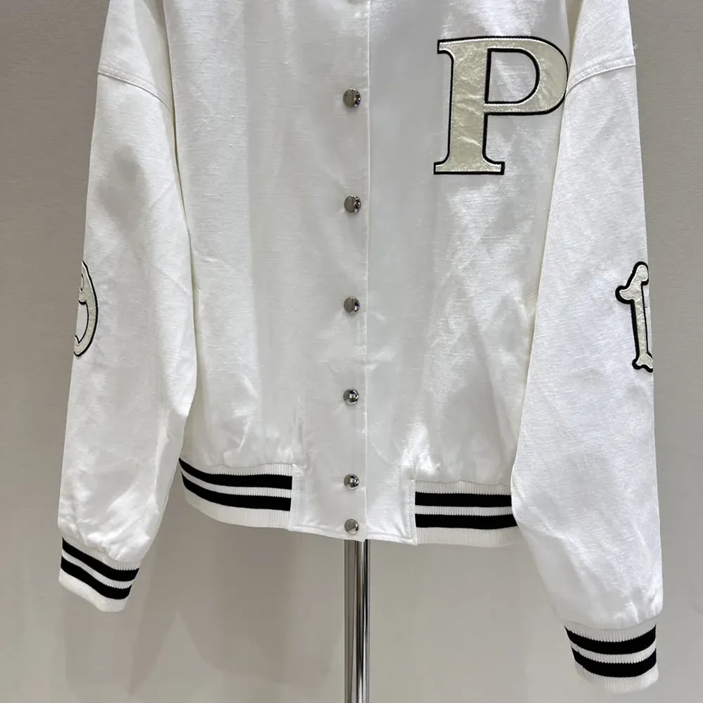 Prada Kid Mohair Bomber Jacket with Patches for Men Prada Kid Mohair Bomber Jacket with Patches for Men