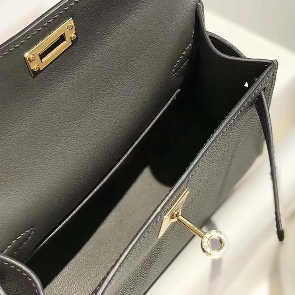 Hermes Kelly Bag 20 in Epsom Leather for Women in Gray