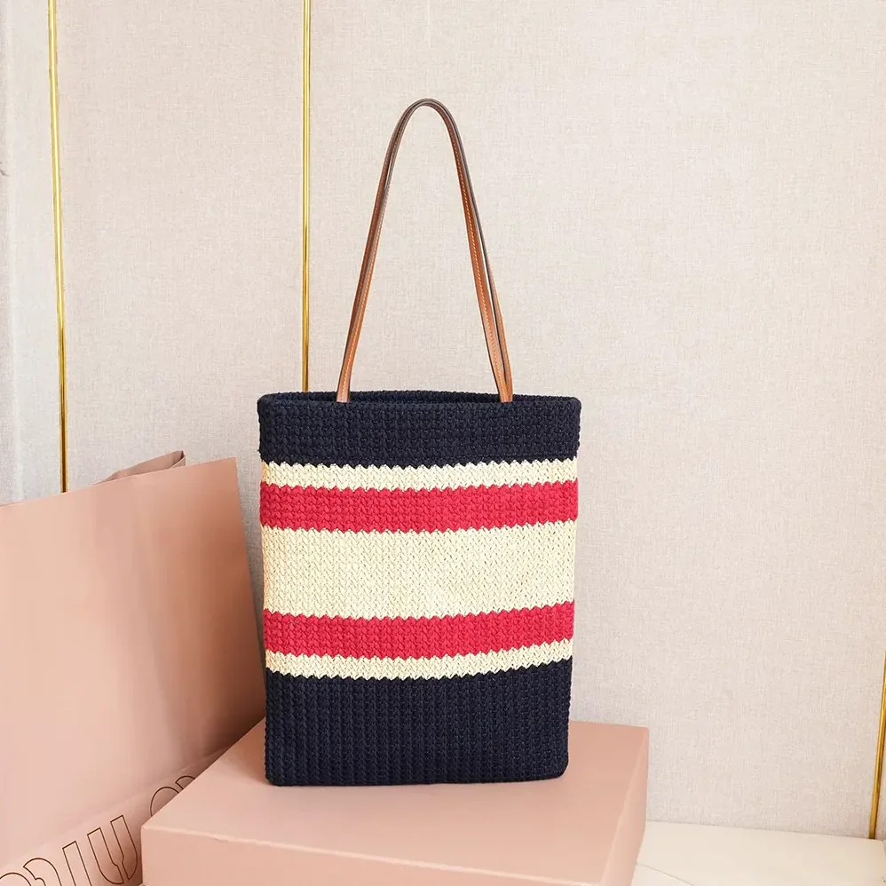 Miu Miu Raffia for Women in effect Woven Tote Bag