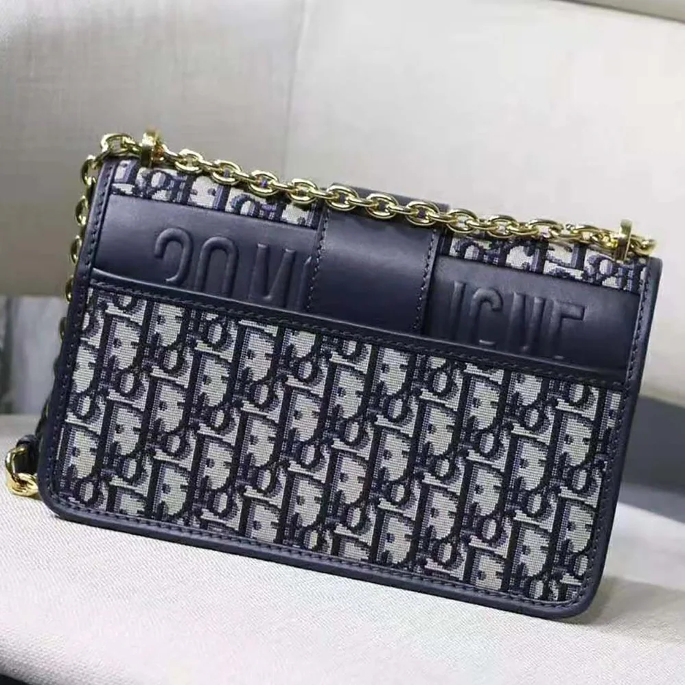 Dior 30 Montaigne Chain Bag Blue Dior Oblique Jacquard for Women Dior 30 Montaigne Chain Bag Blue Dior Oblique Jacquard for Women