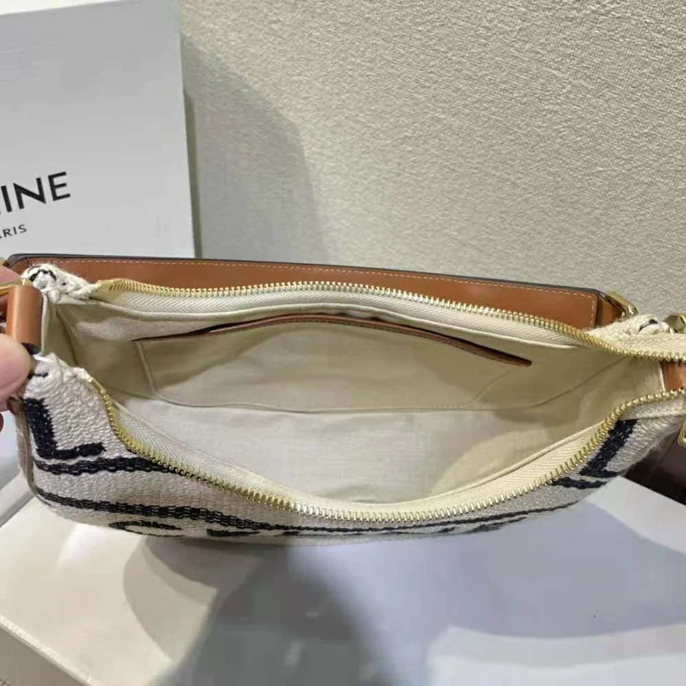 Celine Medium Ava Strap Bag in Textile with Celine All for Women in Over and Calfskin