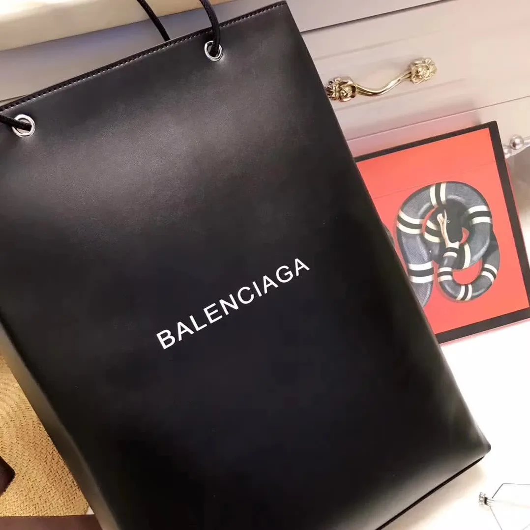 Balenciaga North-South Calfskin Shopping Bag M in Black Balenciaga North-South Calfskin Shopping Bag M in Black