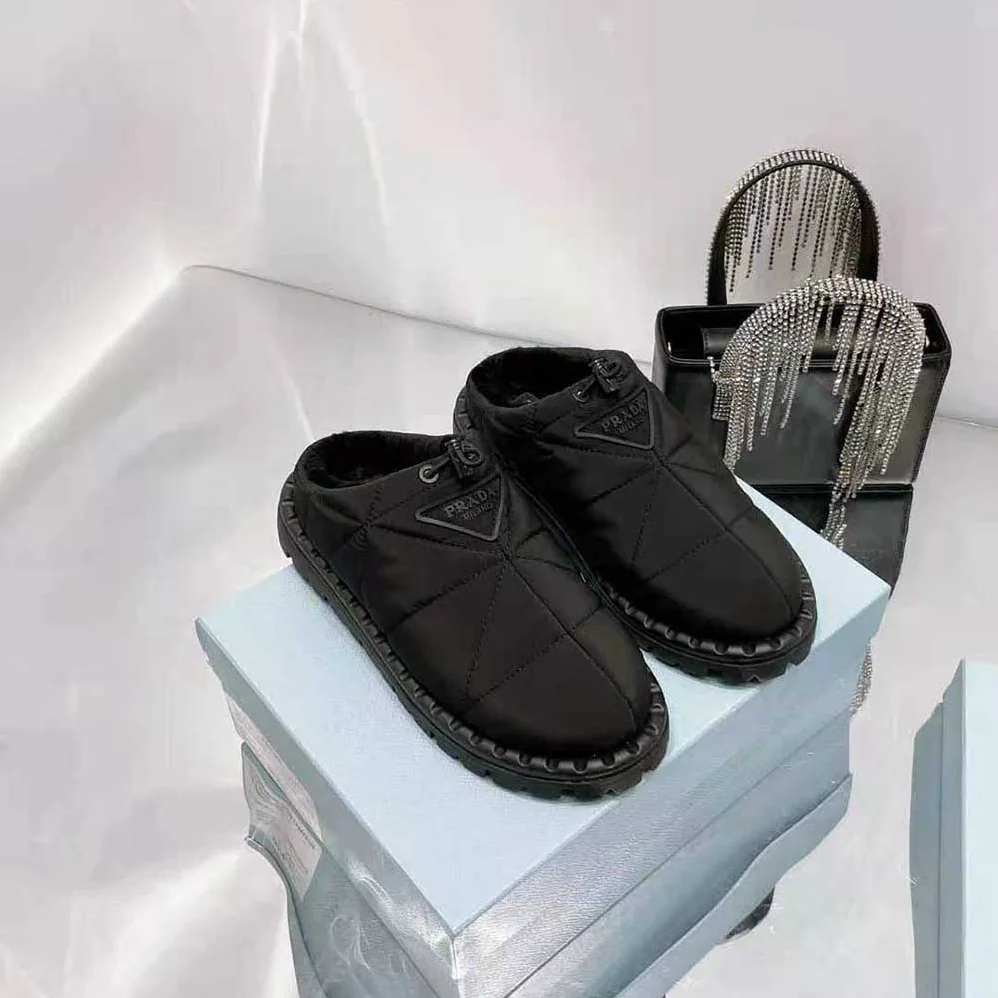 Prada Padded Nylon Slippers for Women
