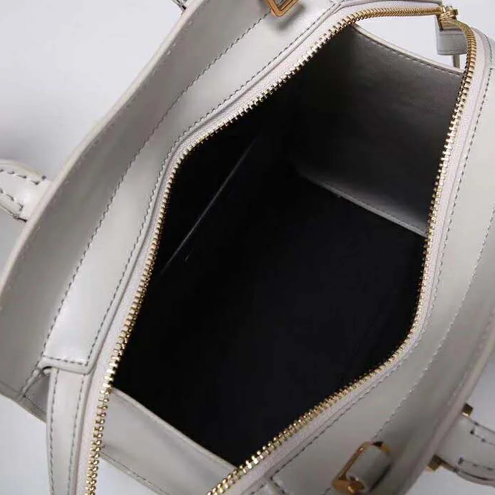 Saint Laurent YSL Uptown Small Tote Shiny Smooth for Women in White Saint Laurent YSL Uptown Small Tote Shiny Smooth for Women in White