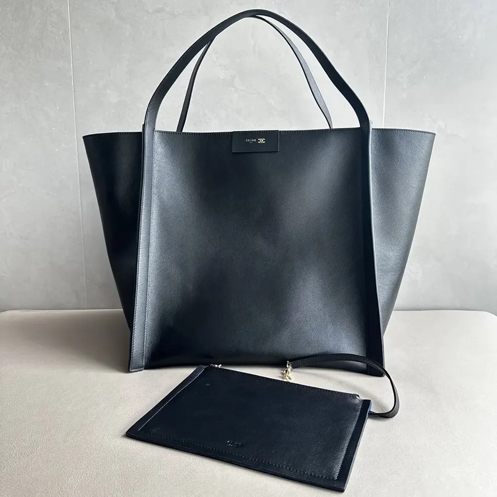 Celine Medium Cube Bag In Supple Calfskin for Women in Black