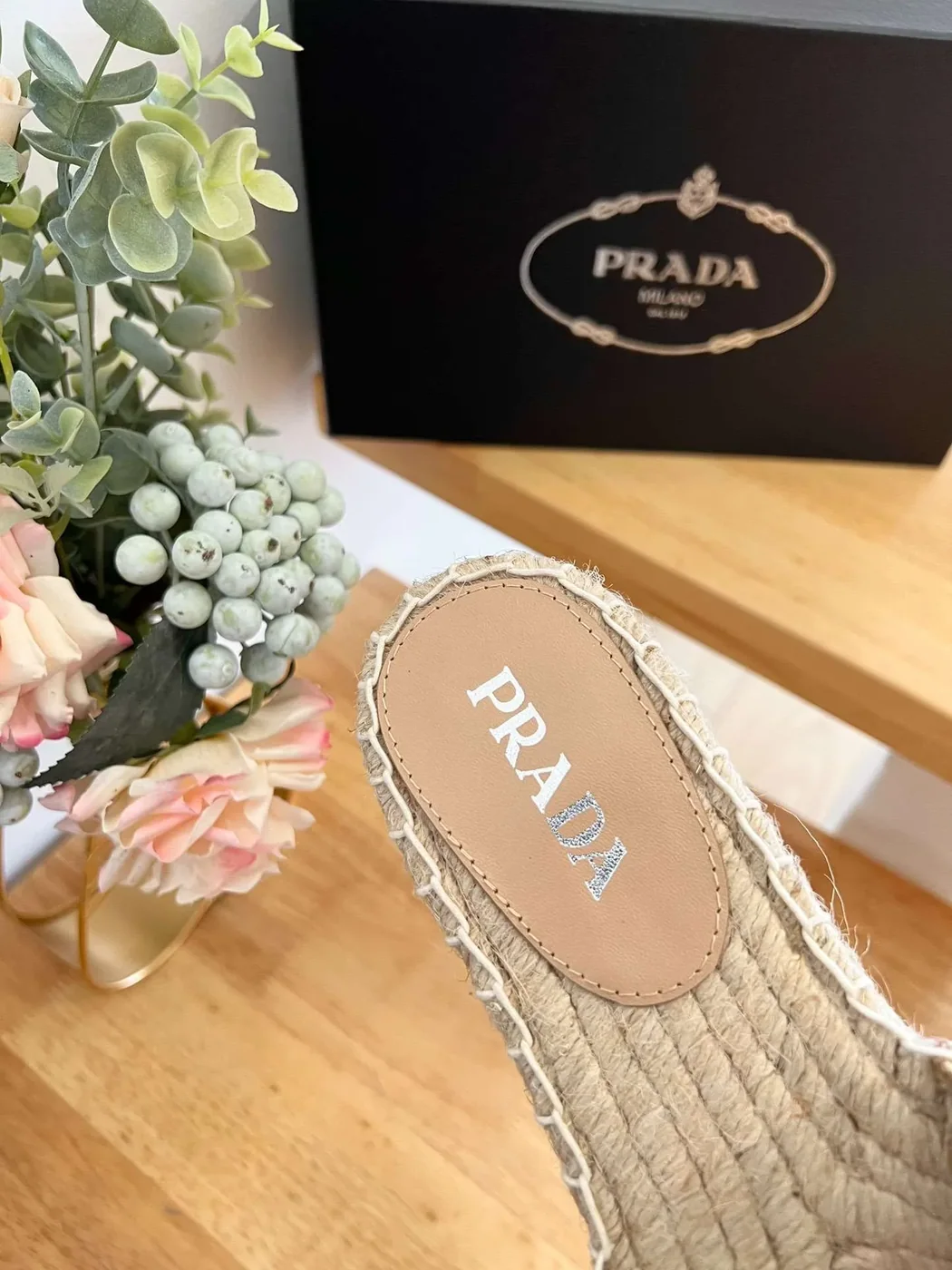 Prada Fabric Espadrilles Brown Prada Fabric Espadrilles Brown