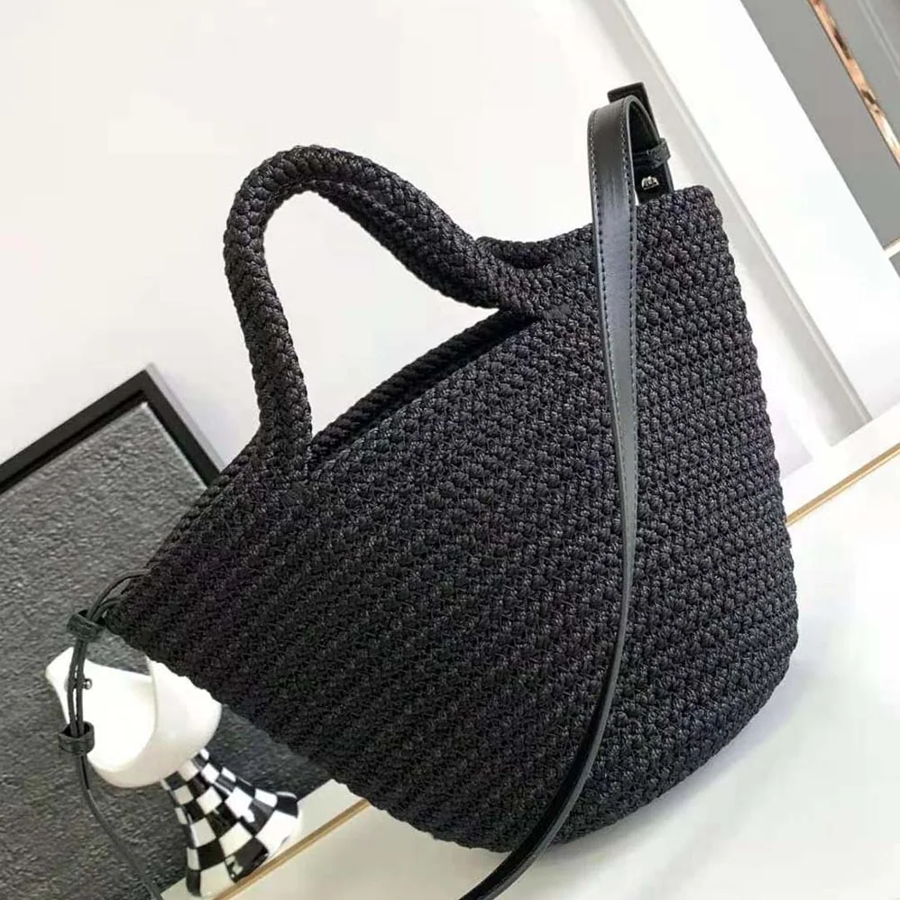 Balenciaga Ibiza Small Basket With Strap in Black for Women Balenciaga Ibiza Small Basket With Strap in Black for Women