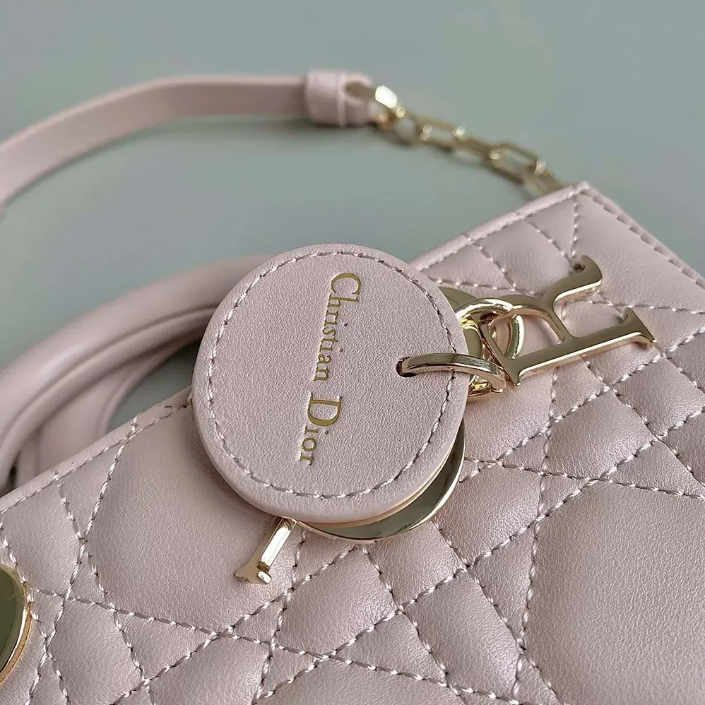 Dior Lady D-Joy Micro Bag Powder Pink Cannage Lambskin for Women