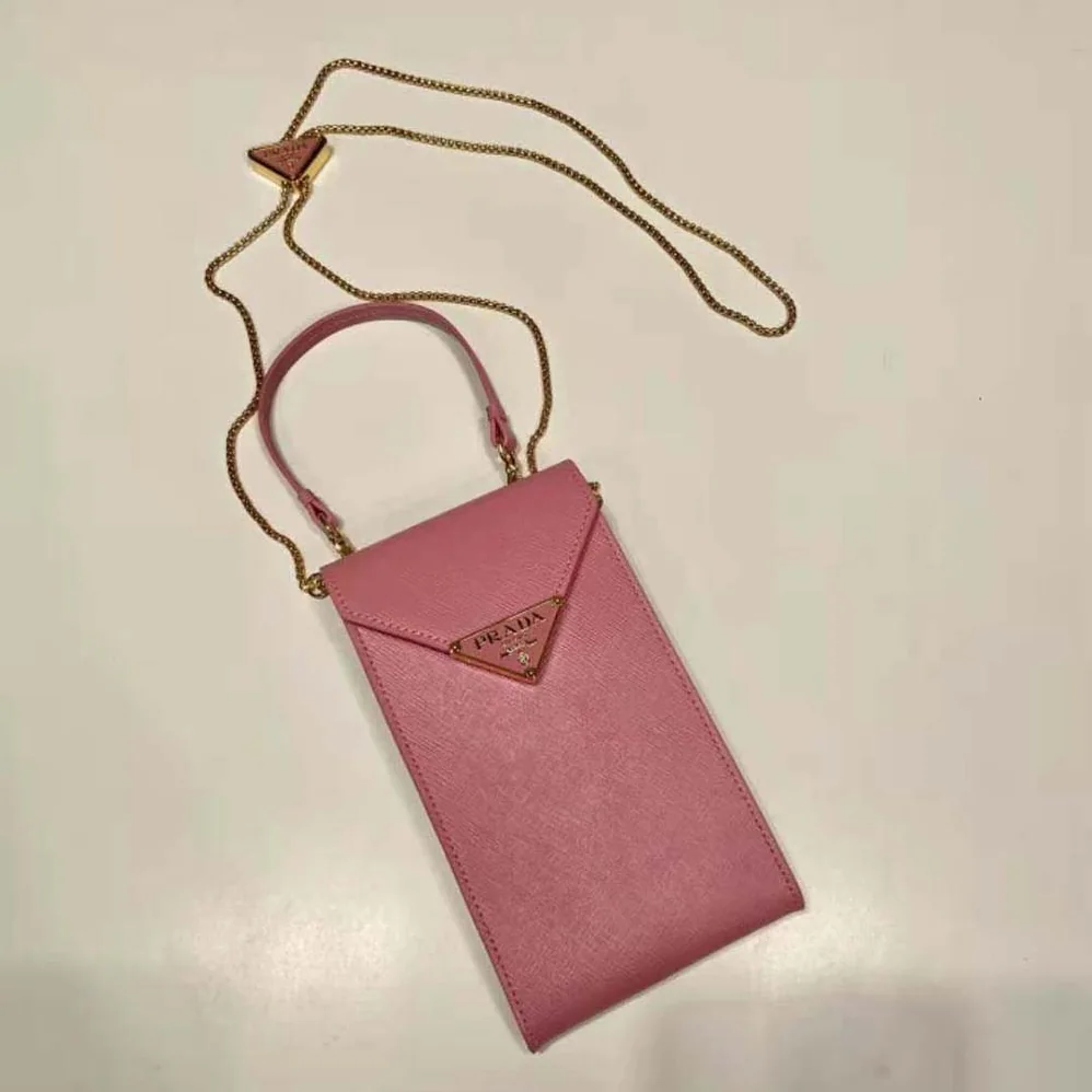 Prada Saffiano Leather Mini-Bag for Women in Pink