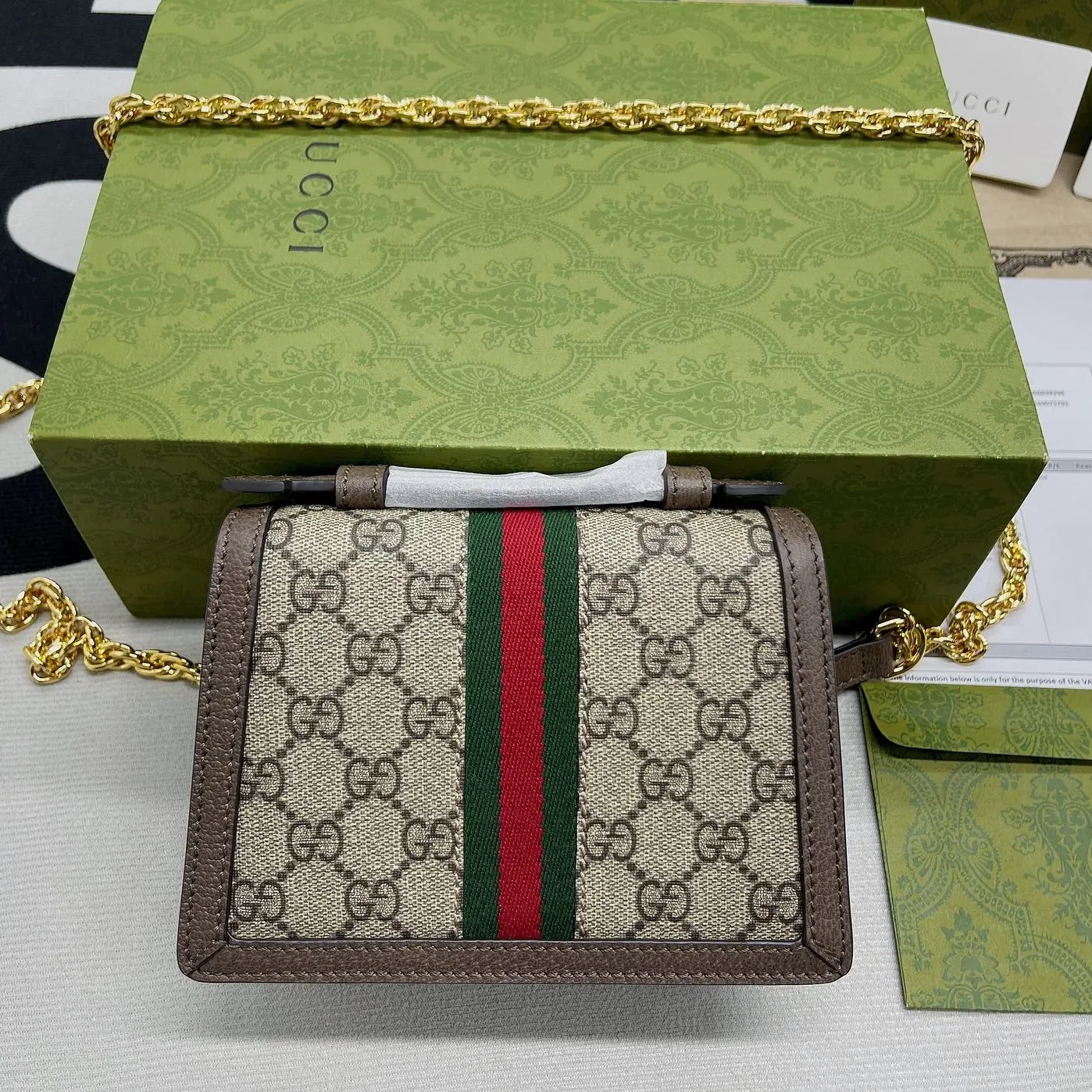 Gucci Ophidia GG Mini Shoulder Bag Beige Gucci Ophidia GG Mini Shoulder Bag Beige