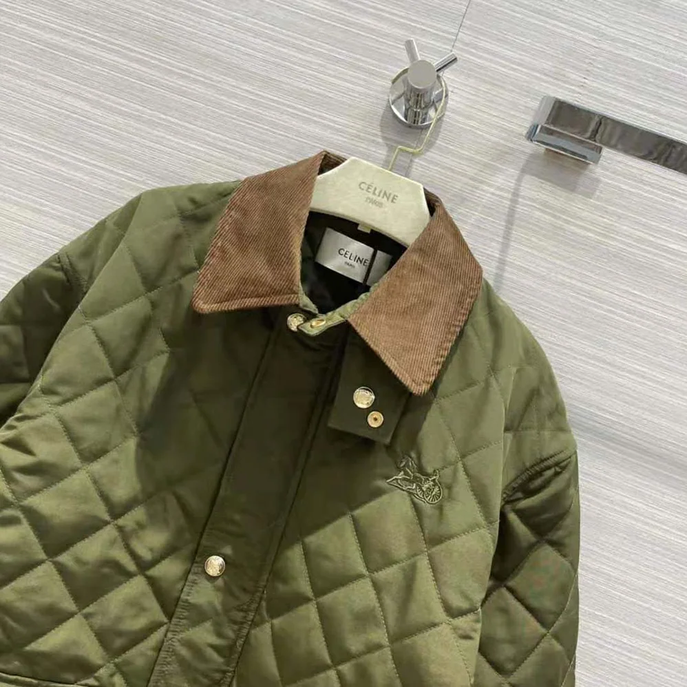 Celine Quilted Hunting Jacket in Lightweight Nylon for Women Celine Quilted Hunting Jacket in Lightweight Nylon for Women
