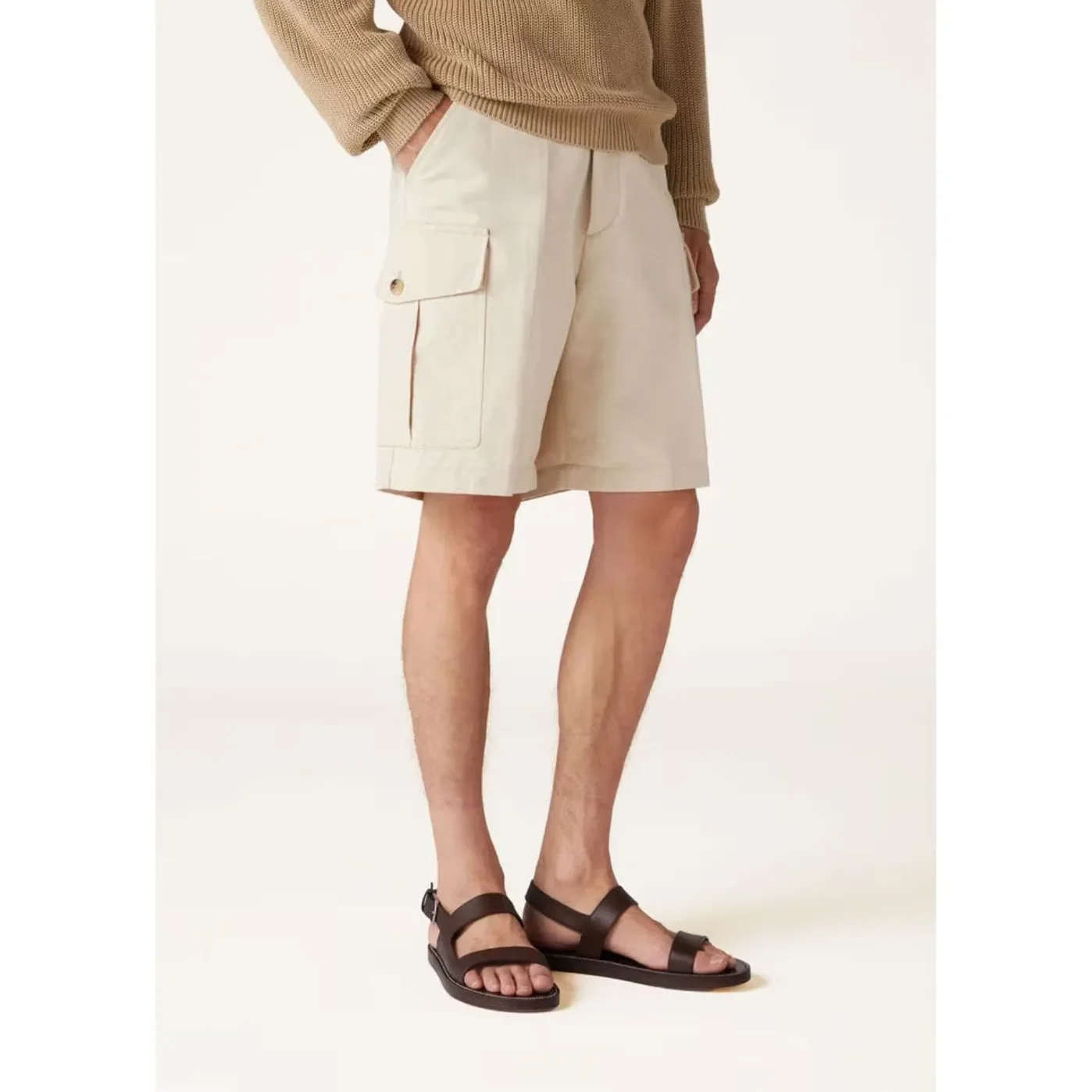 Loro Piana Nama Sandal Dark Brown