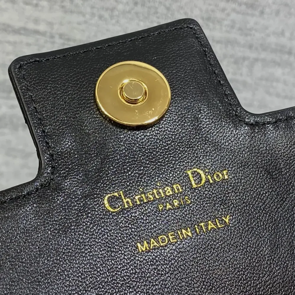 Dior Jolie Mini Bag Black Cannage Lambskin for Women
