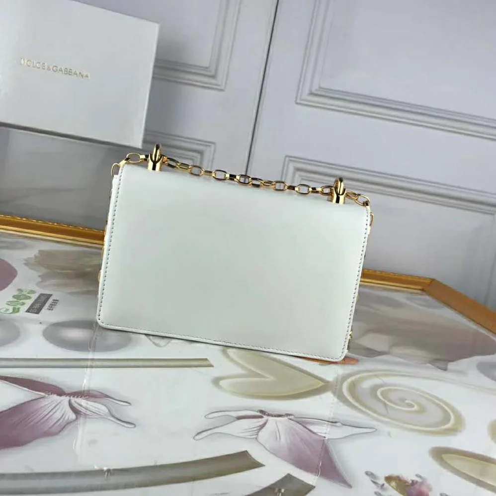 Dolce Gabbana D&G DG Girls Shoulder Bag Nappa Leather for Women in White Dolce Gabbana D&G DG Girls Shoulder Bag Nappa Leather for Women in White