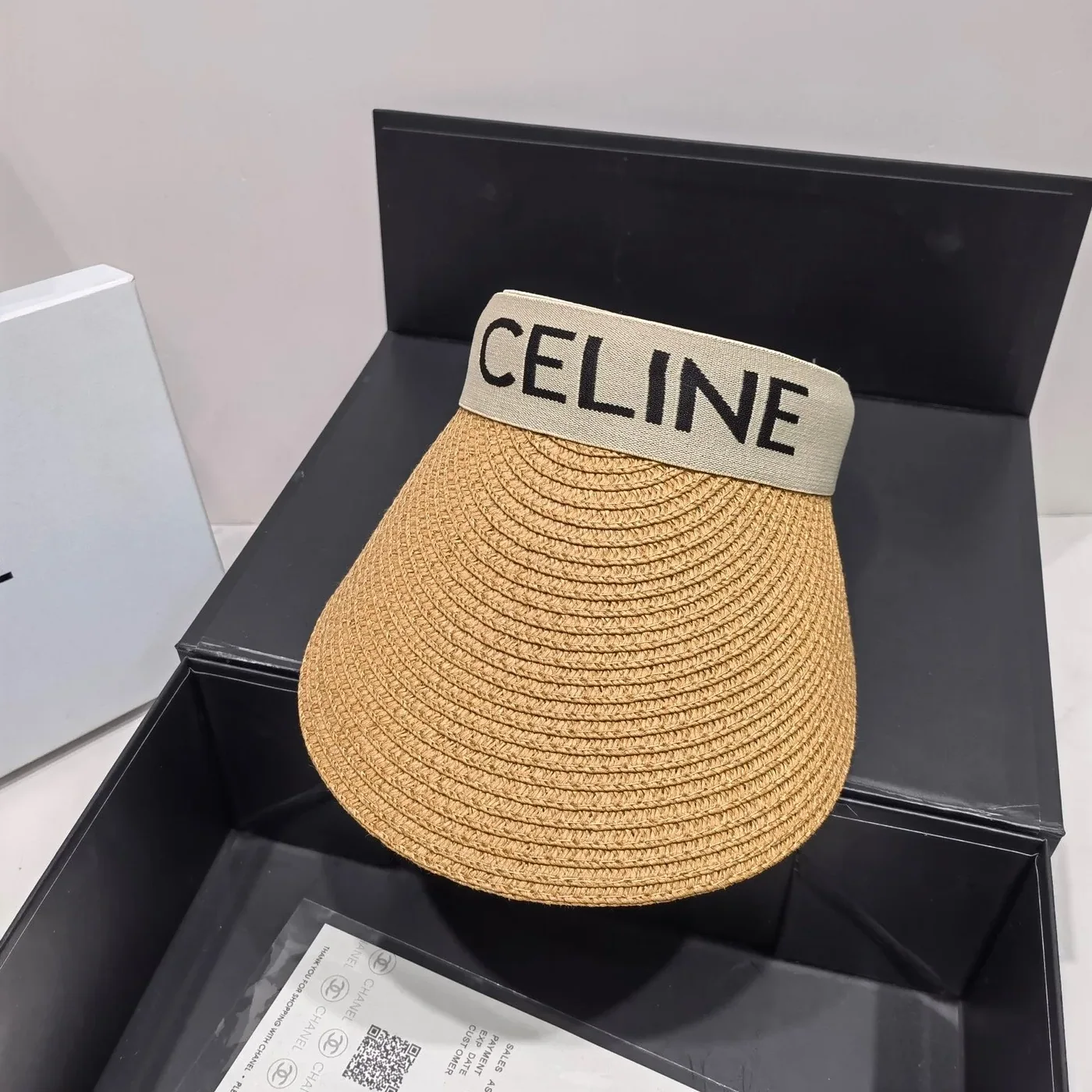 Celine Sedge Summer Hat Brown Celine