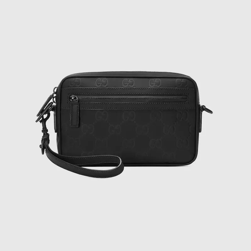 Gucci Rubber-Effect Small Crossbody Bag Black / Gucci Rubber-Effect Small Crossbody Bag Black /