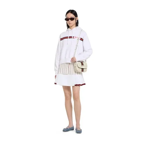 Gucci Ophidia Small Top Handle Bag / Beige And White Light Gold Hardware Gucci Ophidia Small Top Handle Bag / Beige And White Light Gold Hardware
