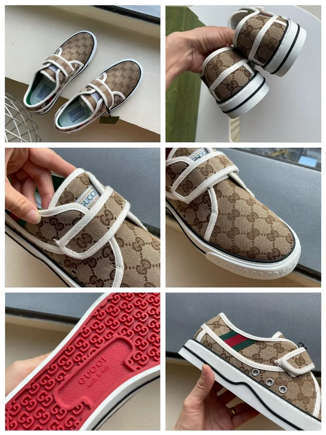 Gucci Tennis 1977 Sneaker Brown Red for Women