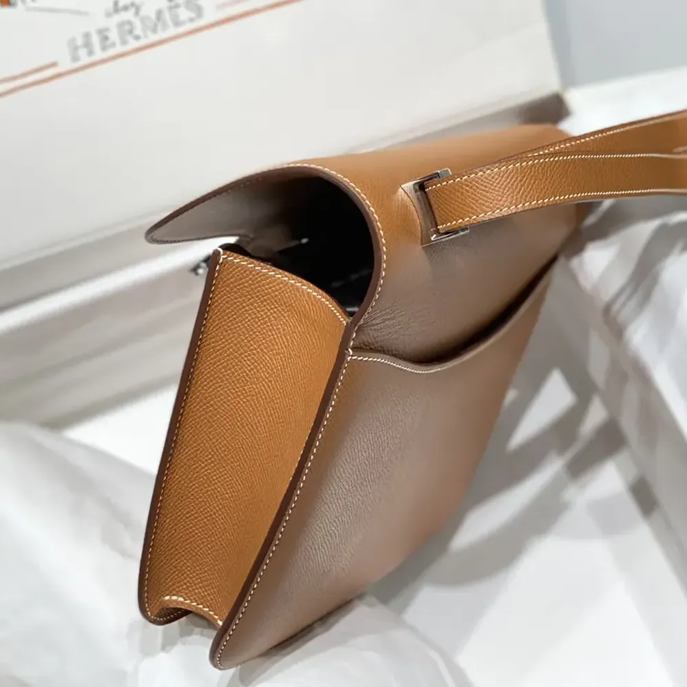 Hermes Constance 18 Bag Epsom Leather for Women in Brown/Silver Hermes Constance 18 Bag Epsom Leather for Women in Brown/Silver