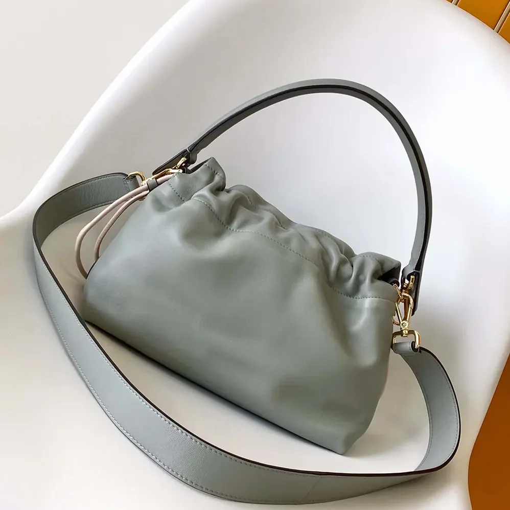 Fendi Mamma Baguette Medium Matcha Green Nappa Leather Bag for Women