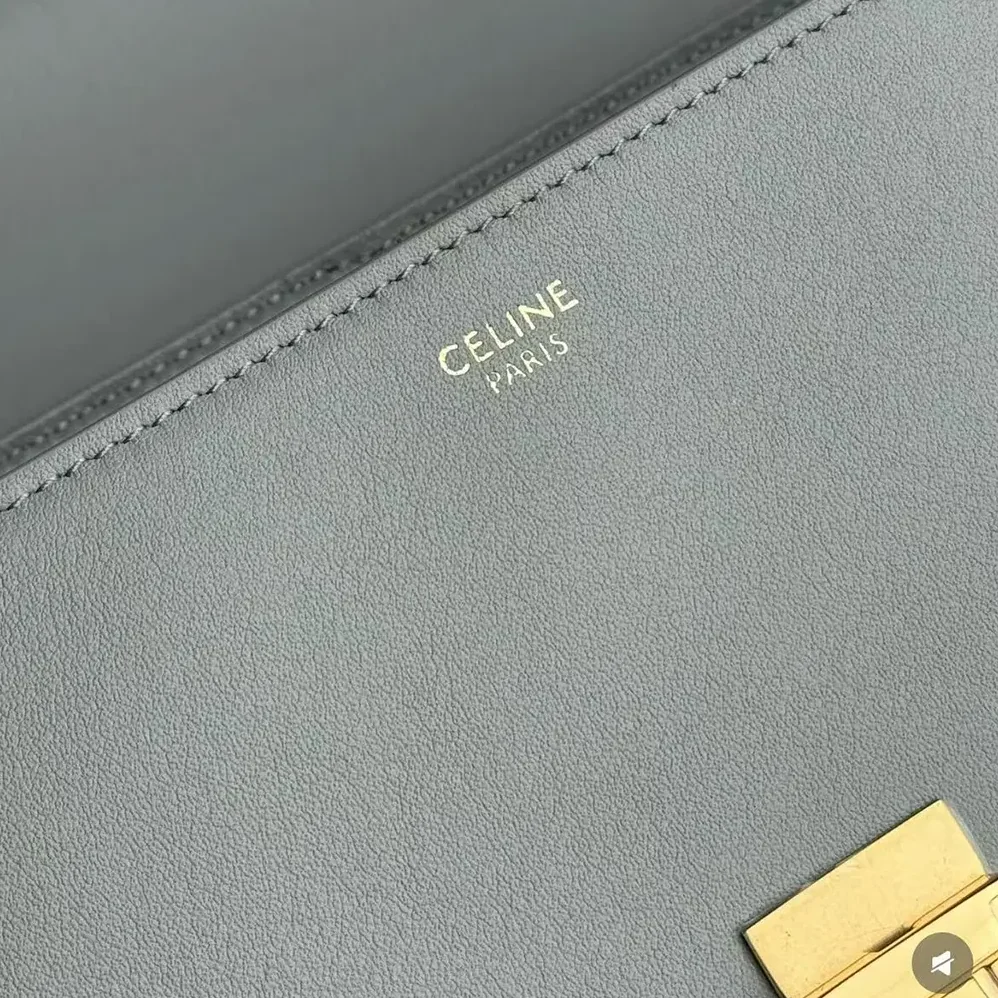 Celine Medium Nino Bag in Shiny Calfskin for Women in White Celine Medium Nino Bag in Shiny Calfskin for Women in White