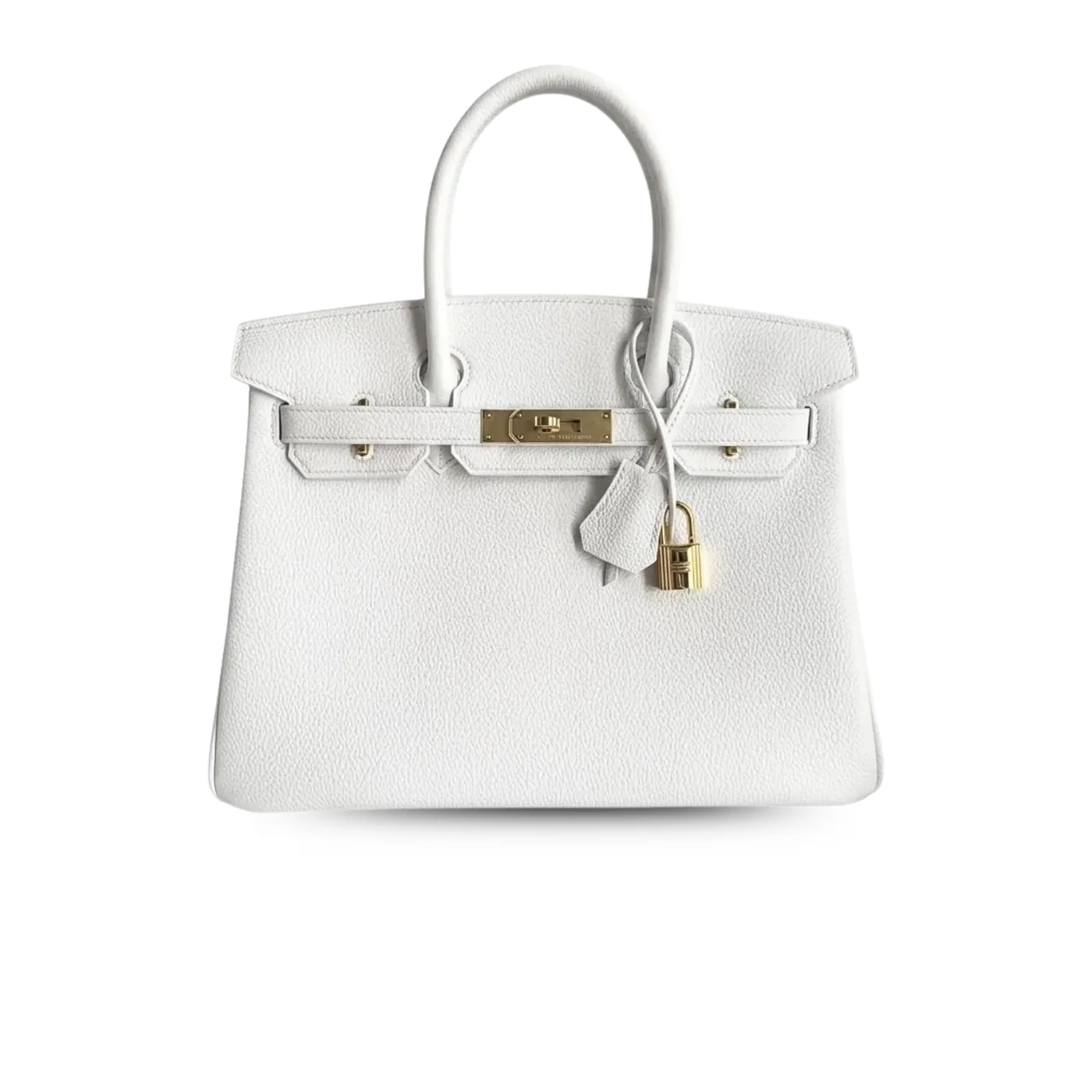 Hermes Birkin Top Handle Bag in White Gold Hardware Hermes Birkin Top Handle Bag in White Gold Hardware