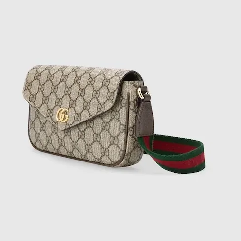 Gucci Ophidia Pochette Shoulder Bag in Beige Gold Hardware Gucci Ophidia Pochette Shoulder Bag in Beige Gold Hardware