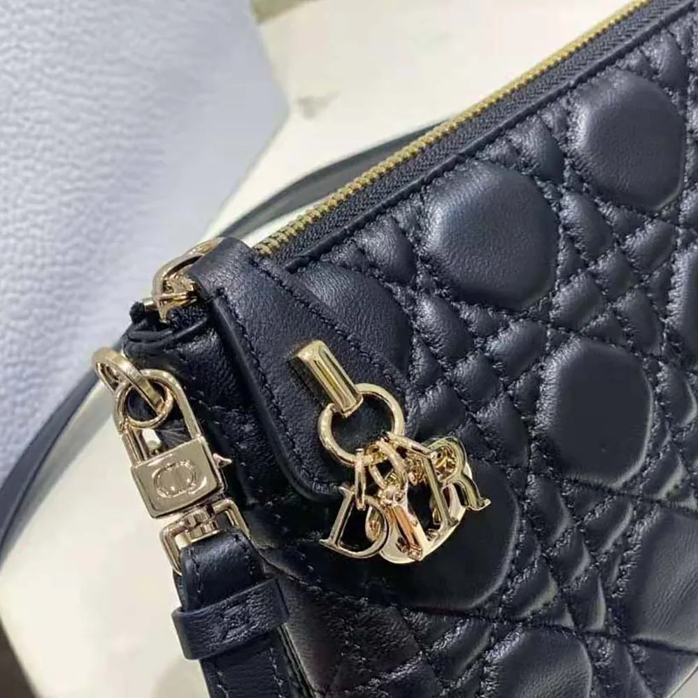 Dior Miss Dior Dior Midi Mini Bag Black Cannage Lambskin for Women Dior Miss Dior Dior Midi Mini Bag Black Cannage Lambskin for Women