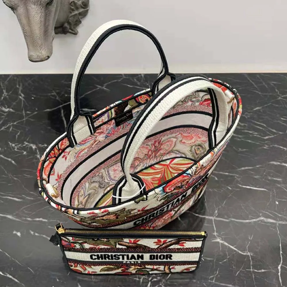 Dior Hat Basket Bag Natural Multicolor Albero della Vita Embroidery for Women Dior Hat Basket Bag Natural Multicolor Albero della Vita Embroidery for Women