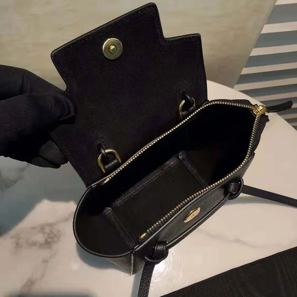 Celine Pico Belt Bag in Grained Calfskin for Women in Black