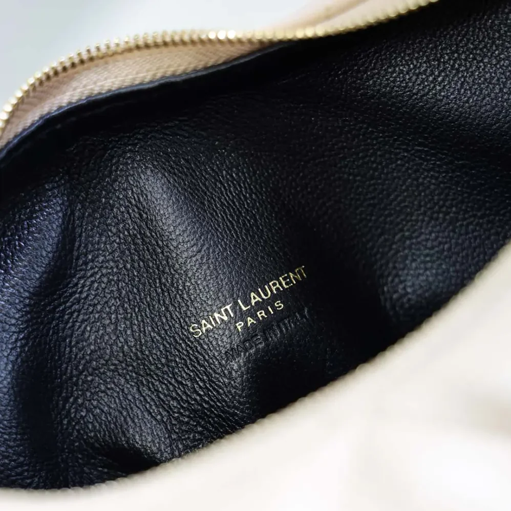 Saint Laurent YSL Icarino In Quilted Nappa for Women in Beige Saint Laurent YSL Icarino In Quilted Nappa for Women in Beige
