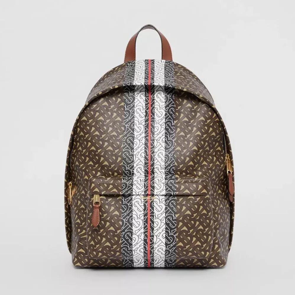 Burberry Monogram Stripe Print E for Women in canvas Backpack