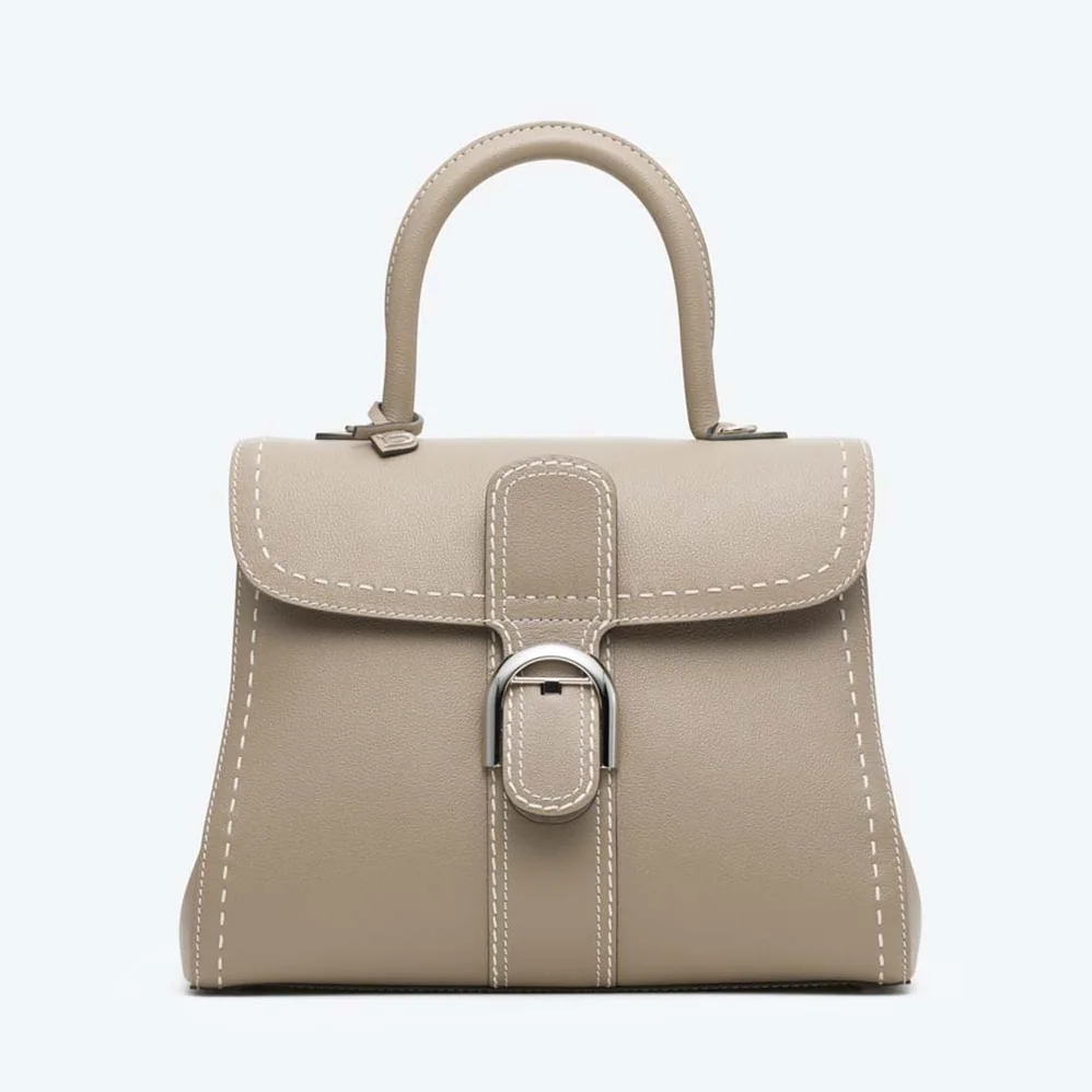 Delvaux Brillant MM Surpique in Rodeo Calf for Women in Brown Delvaux Brillant MM Surpique in Rodeo Calf for Women in Brown